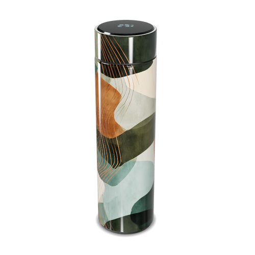 Garrafa Térmica Touch - Estampa Abstrata Colorida