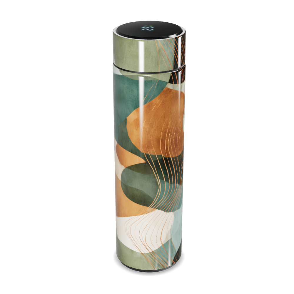 Garrafa Térmica Touch - Estampa Abstrata Colorida