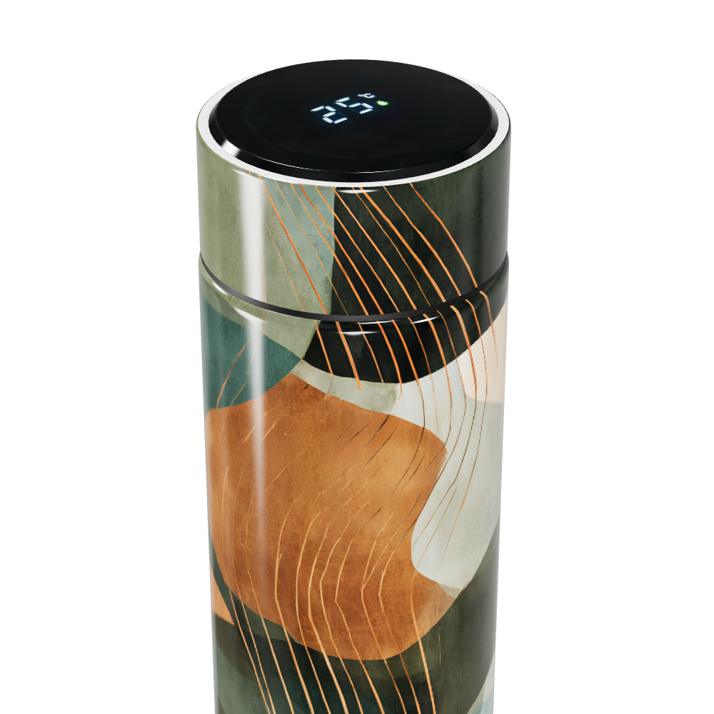 Garrafa Térmica Touch - Estampa Abstrata Colorida