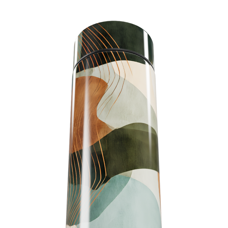 Garrafa Térmica Touch - Estampa Abstrata Colorida