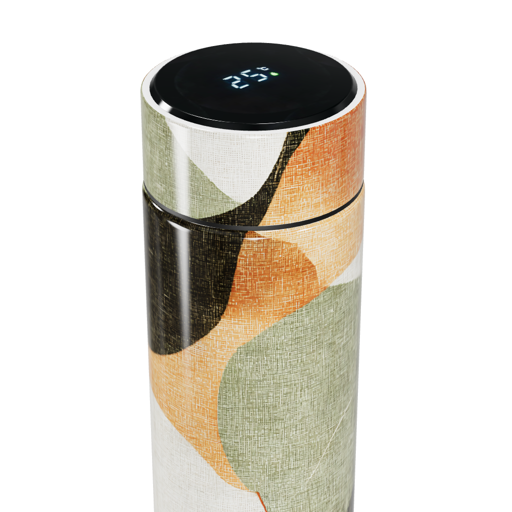 Garrafa Térmica Touch - Estampa Abstrata Colorida