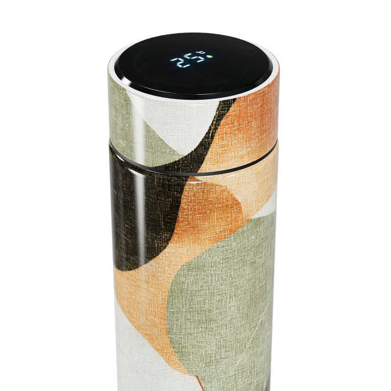 Garrafa Térmica Touch - Estampa Abstrata Colorida