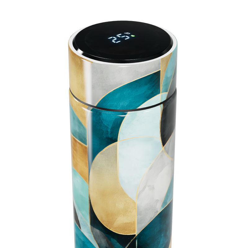 Garrafa Térmica Touch - Abstrata Multicolorida