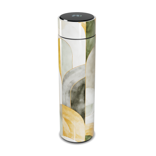 Garrafa Térmica Touch - Design Abstrato Colorido