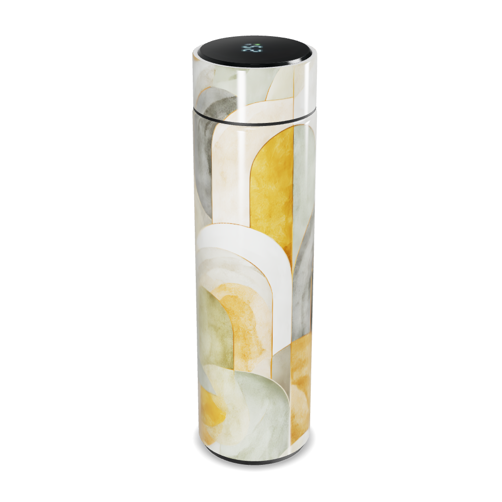 Garrafa Térmica Touch - Design Abstrato Colorido