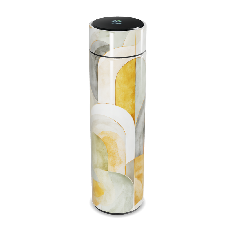 Garrafa Térmica Touch - Design Abstrato Colorido