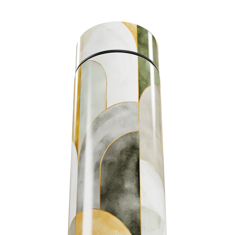 Garrafa Térmica Touch - Design Abstrato Colorido