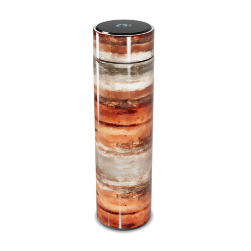 Garrafa Térmica Touch - Estampa Marrom e Laranja