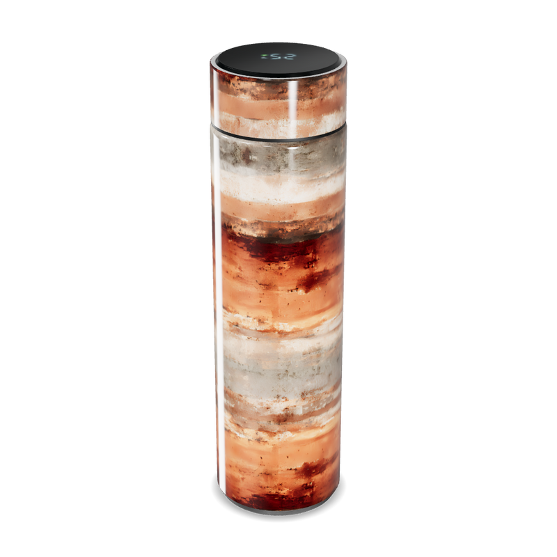 Garrafa Térmica Touch - Estampa Marrom e Laranja