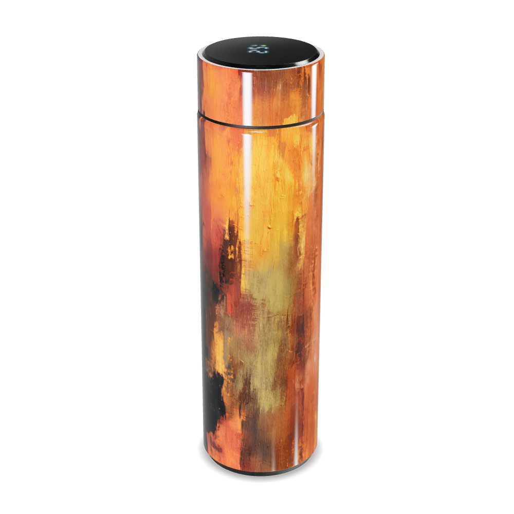 Garrafa Térmica Touch - Aço Inox Pintura Abstrata