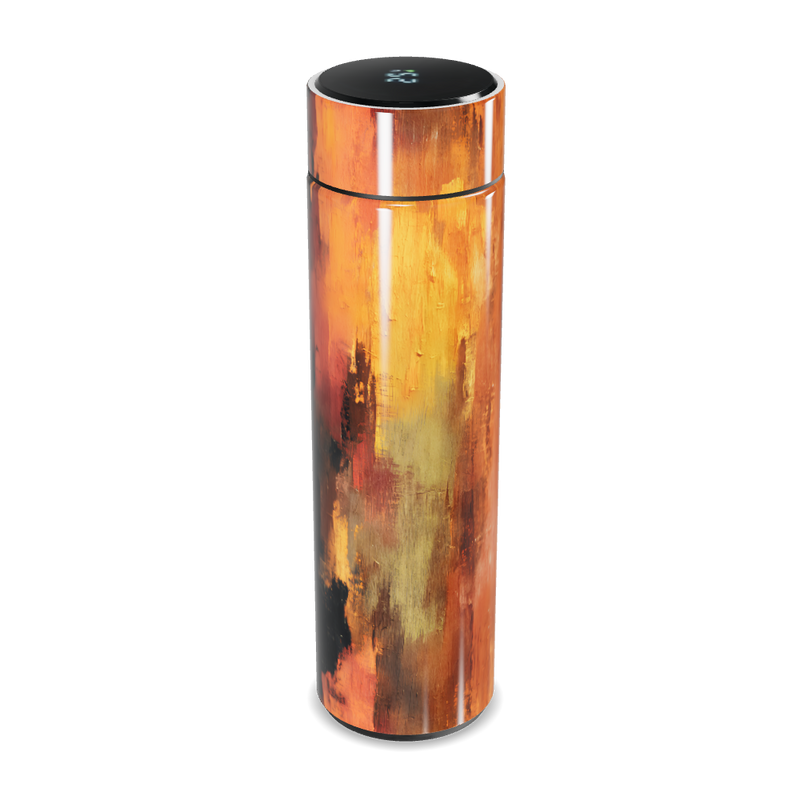 Garrafa Térmica Touch - Aço Inox Pintura Abstrata