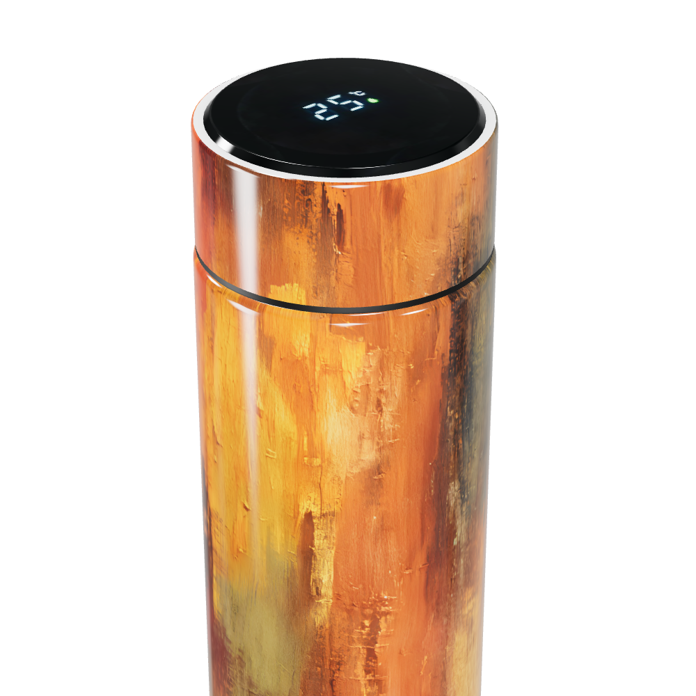 Garrafa Térmica Touch - Aço Inox Pintura Abstrata