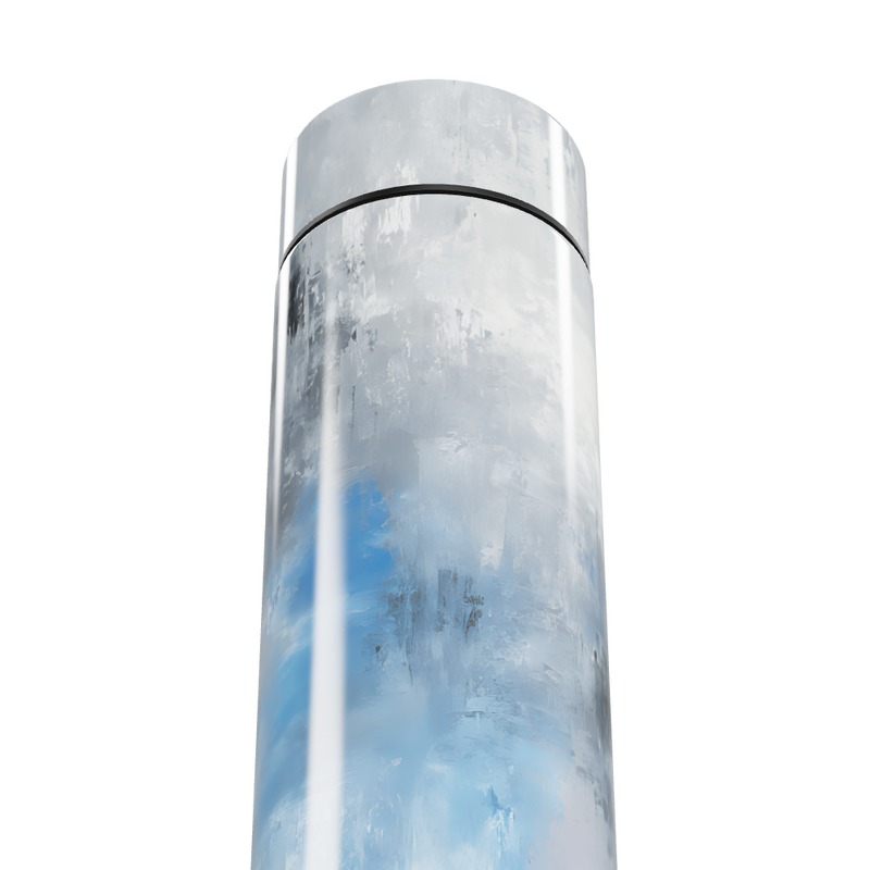 Garrafa Térmica Touch - Azul e Cinza Digital