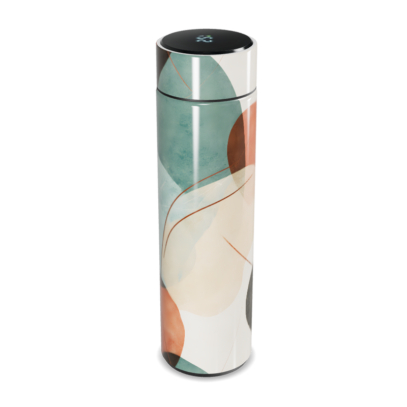 Garrafa Térmica Touch - Estampa Abstrata Colorida