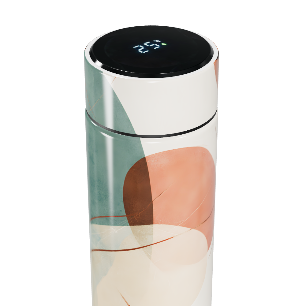 Garrafa Térmica Touch - Estampa Abstrata Colorida