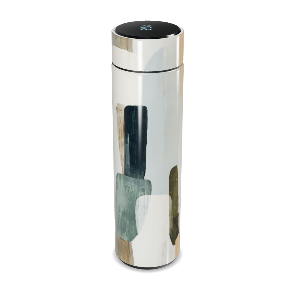 Garrafa Térmica Touch - Estampa Abstrata Colorida