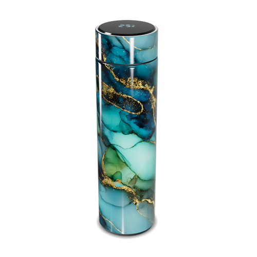 Garrafa Térmica Touch - Azul Mármore Digital