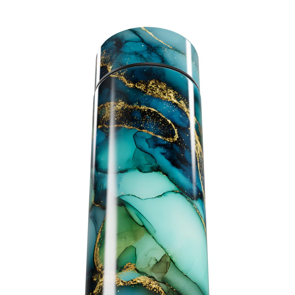 Garrafa Térmica Touch - Azul Mármore Digital