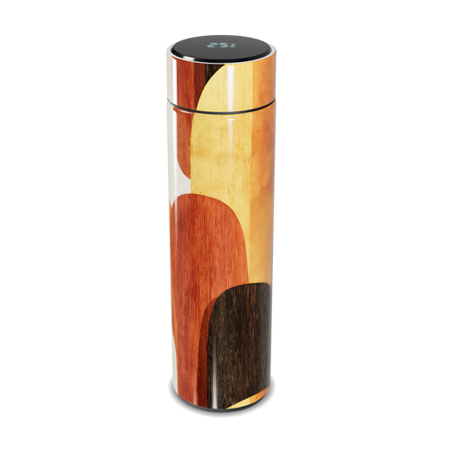 Garrafa Térmica Touch - Design Madeira Colorida