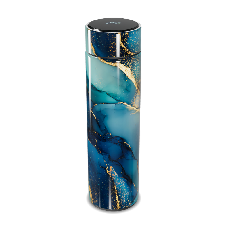 Garrafa Térmica Touch - Azul Marmorizado