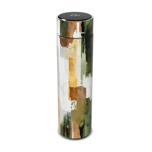 Garrafa Térmica Touch - Estampa Abstrata Colorida