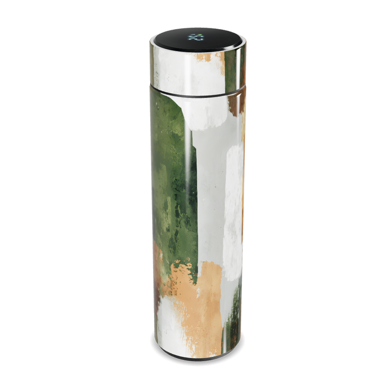 Garrafa Térmica Touch - Estampa Abstrata Colorida