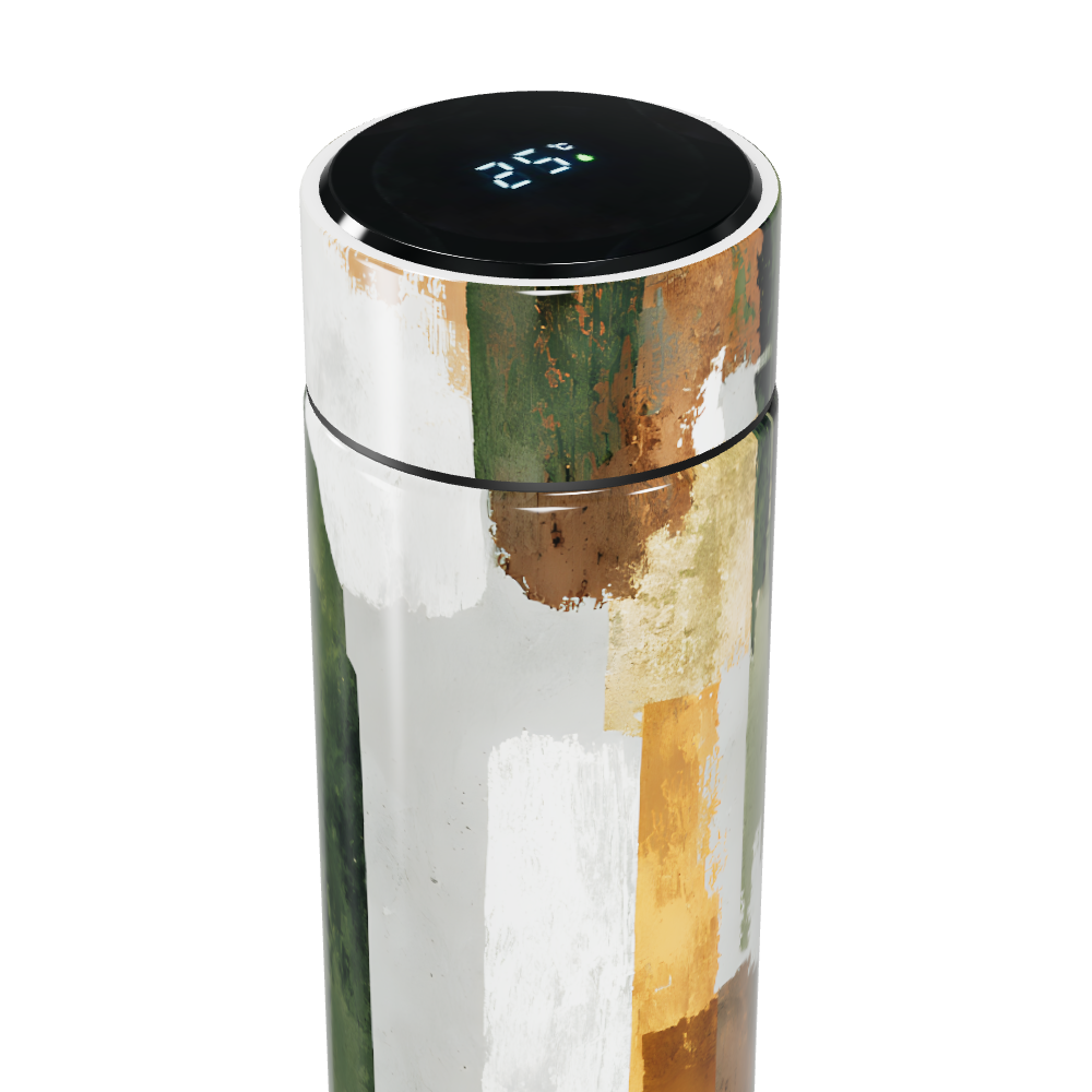 Garrafa Térmica Touch - Estampa Abstrata Colorida