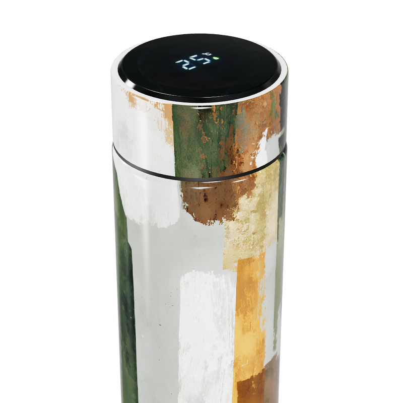 Garrafa Térmica Touch - Estampa Abstrata Colorida