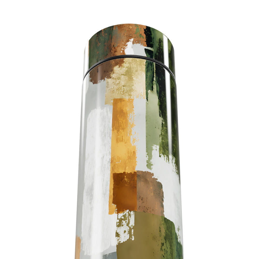 Garrafa Térmica Touch - Estampa Abstrata Colorida