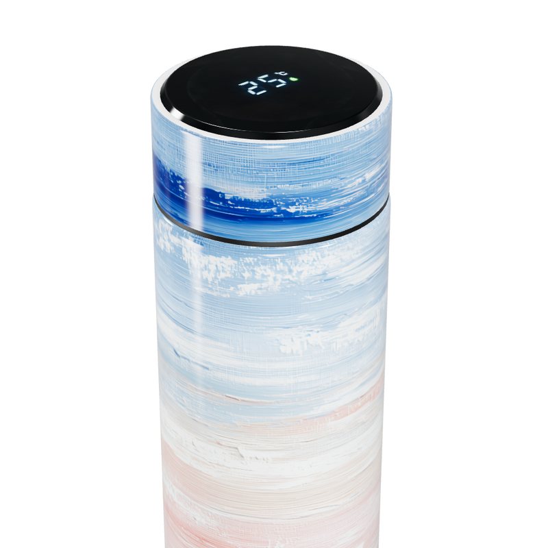 Garrafa Térmica Touch - Pintura Azul e Rosa