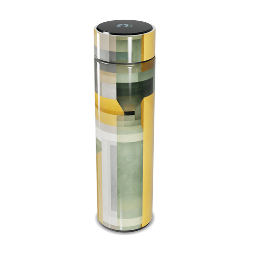 Garrafa Térmica Touch - Estampa Geométrica Colorida