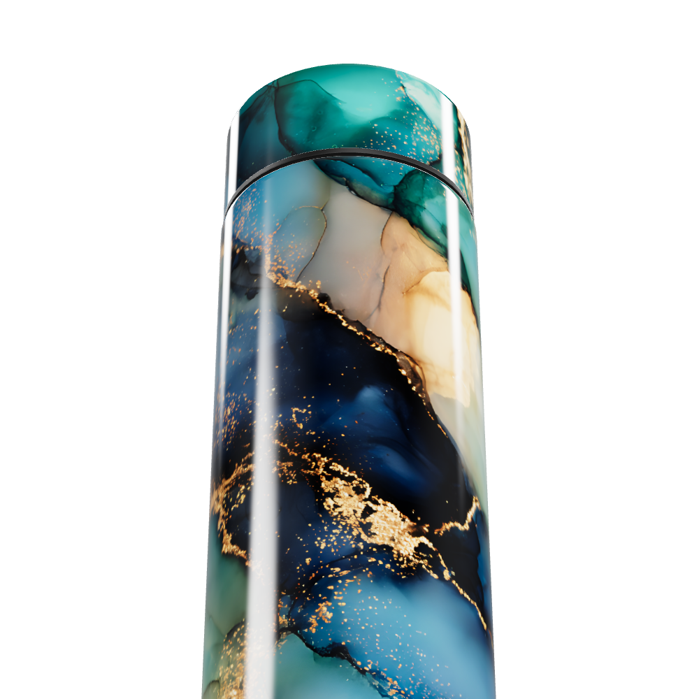 Garrafa Térmica Touch - Design Mármore Azul