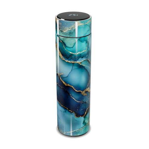 Garrafa Térmica Touch - Azul Mármore Digital