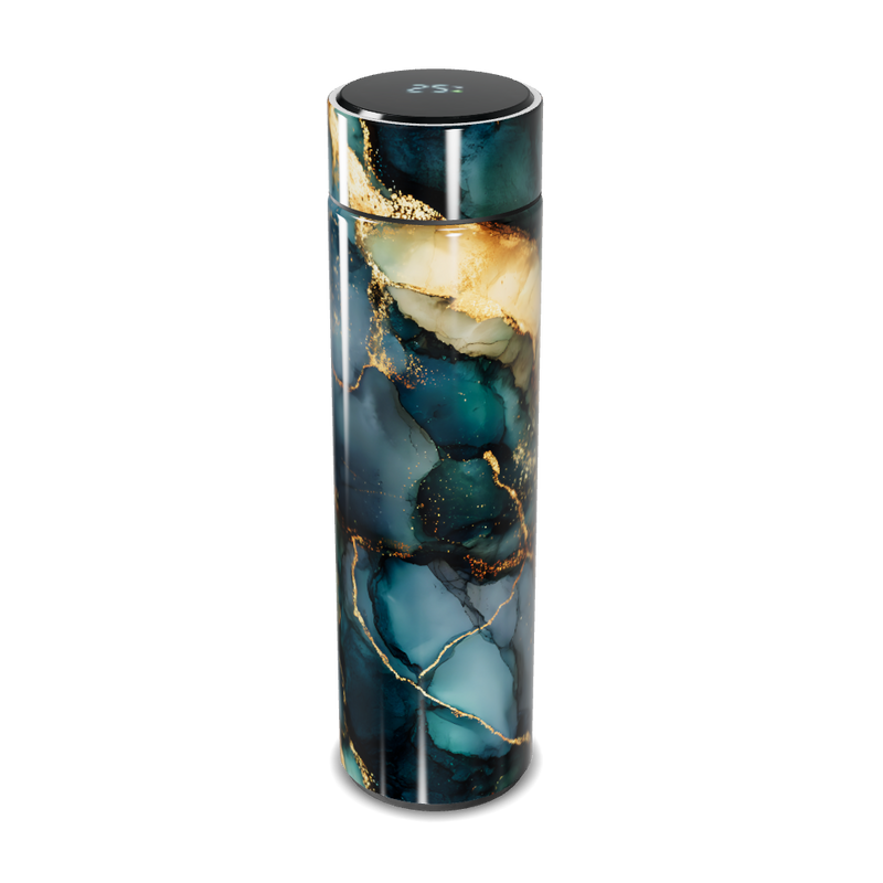 Garrafa Térmica Touch - Mármore Azul Digital