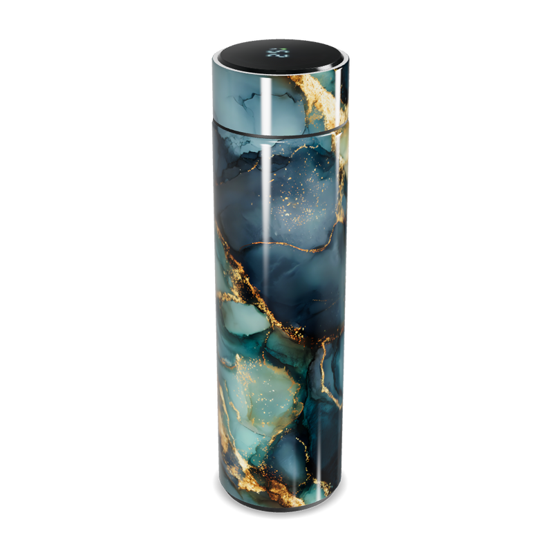 Garrafa Térmica Touch - Mármore Azul Digital