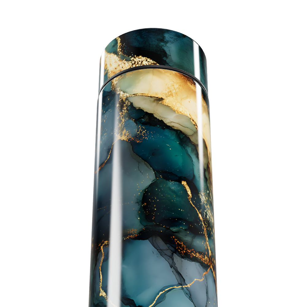 Garrafa Térmica Touch - Mármore Azul Digital