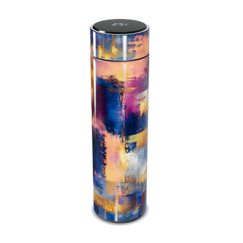 Garrafa Térmica Touch - Estampa Abstrata Colorida