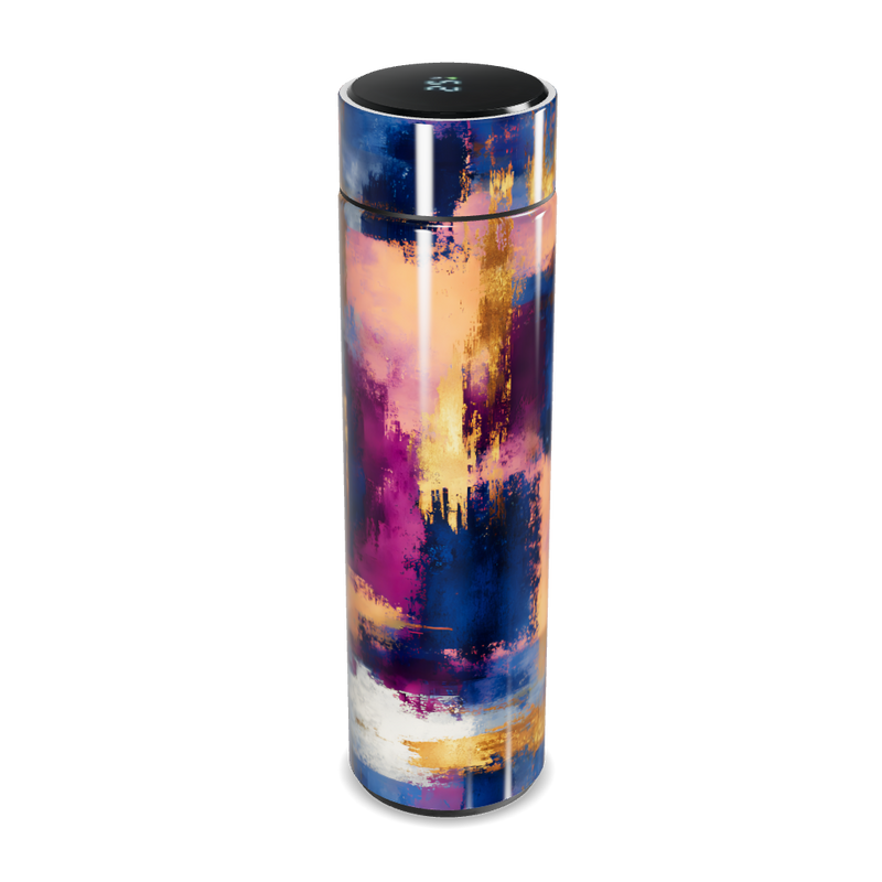 Garrafa Térmica Touch - Estampa Abstrata Colorida