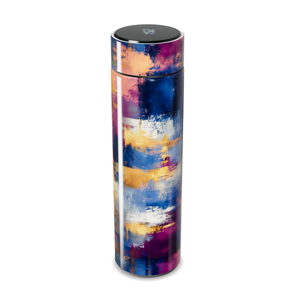 Garrafa Térmica Touch - Estampa Abstrata Colorida