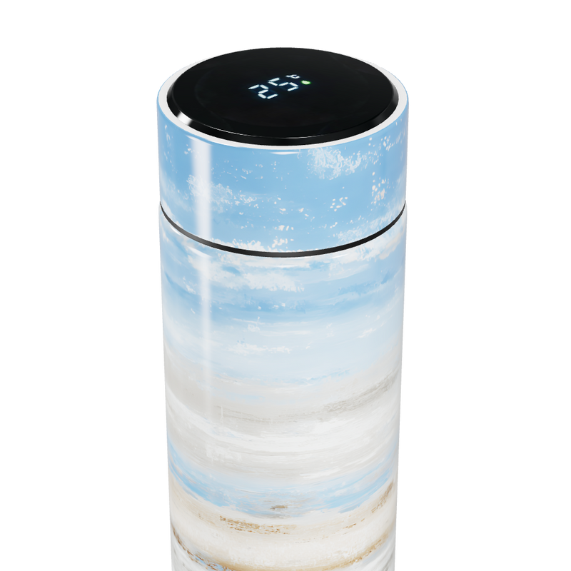 Garrafa Térmica Touch - Azul com Estampa