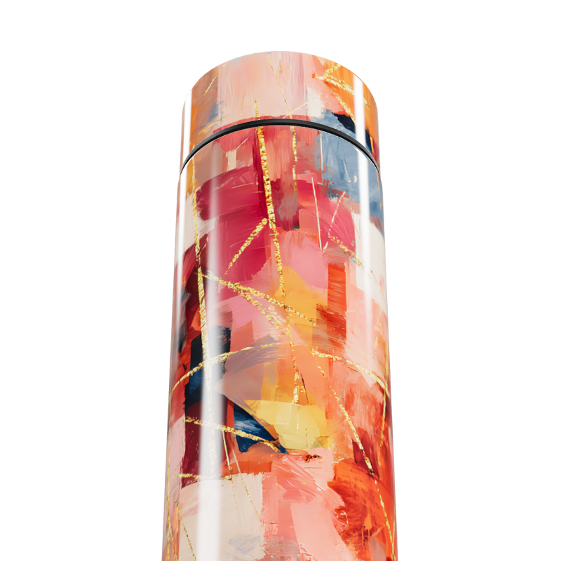 Garrafa Térmica Touch - Estampa Abstrata Colorida