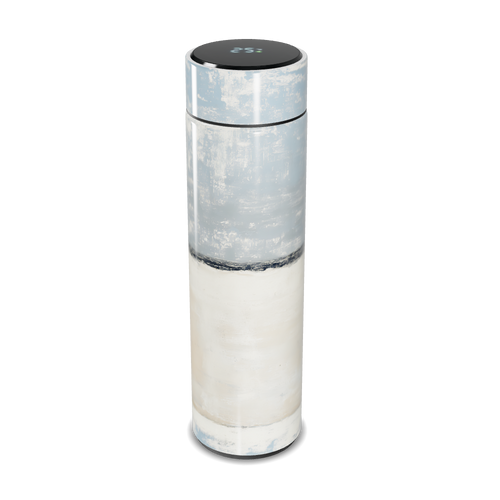 Garrafa Térmica Touch - Azul e Branca Digital