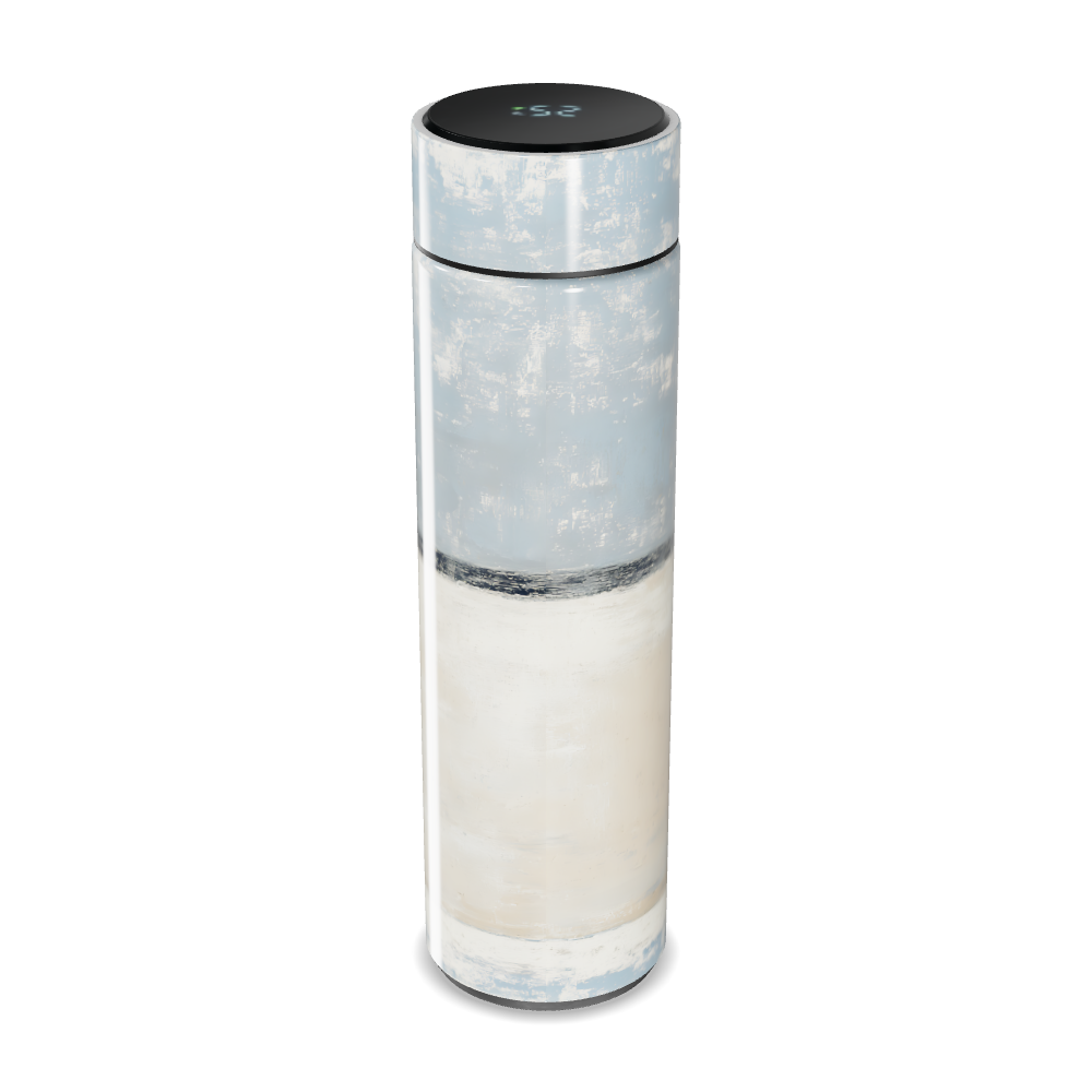 Garrafa Térmica Touch - Azul e Branca Digital