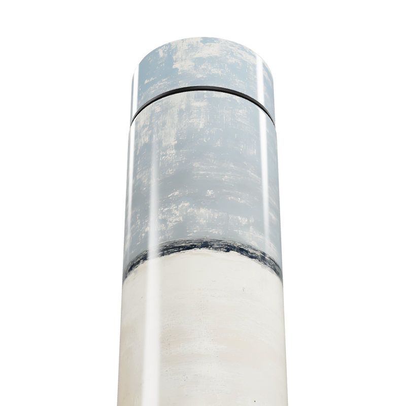 Garrafa Térmica Touch - Azul e Branca Digital