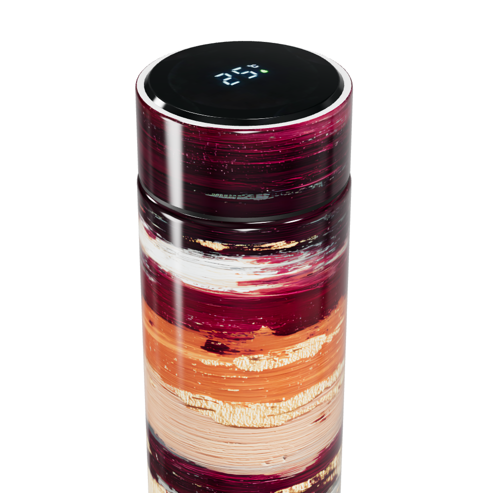 Garrafa Térmica Touch - Listras Coloridas