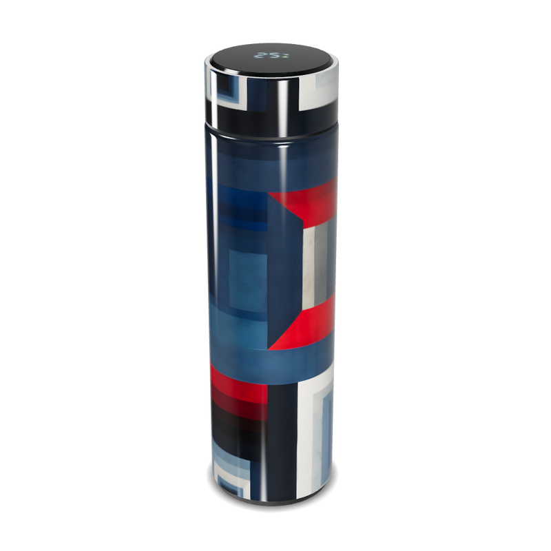 Garrafa Térmica Touch - Design Geométrico Colorido