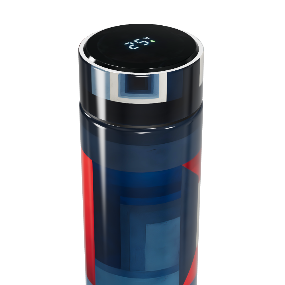 Garrafa Térmica Touch - Design Geométrico Colorido