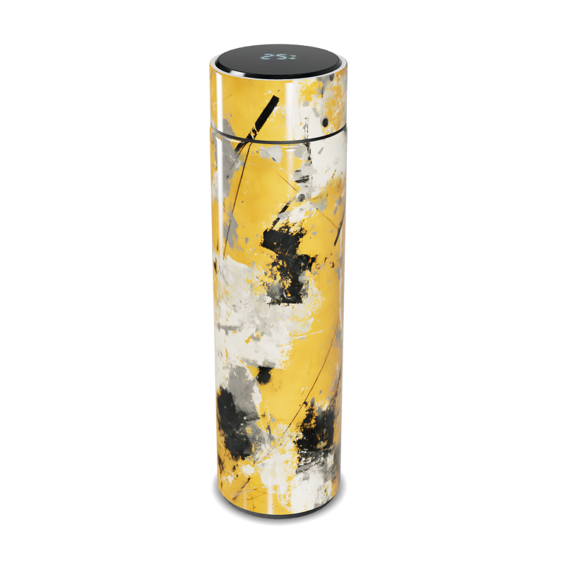 Garrafa Térmica Touch - Amarela Abstrata