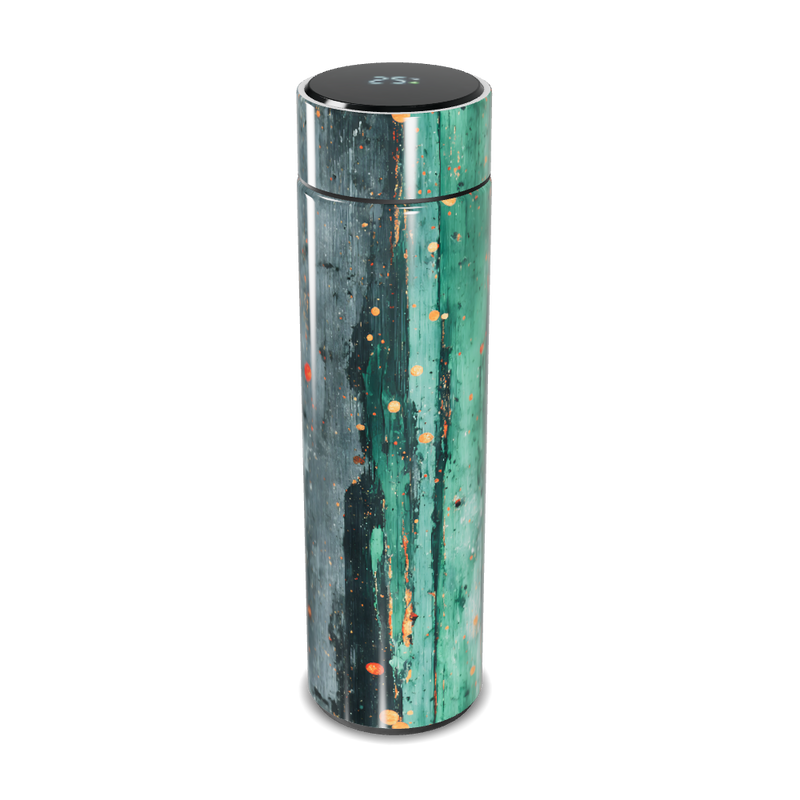 Garrafa Térmica Touch - Verde Marmorizada