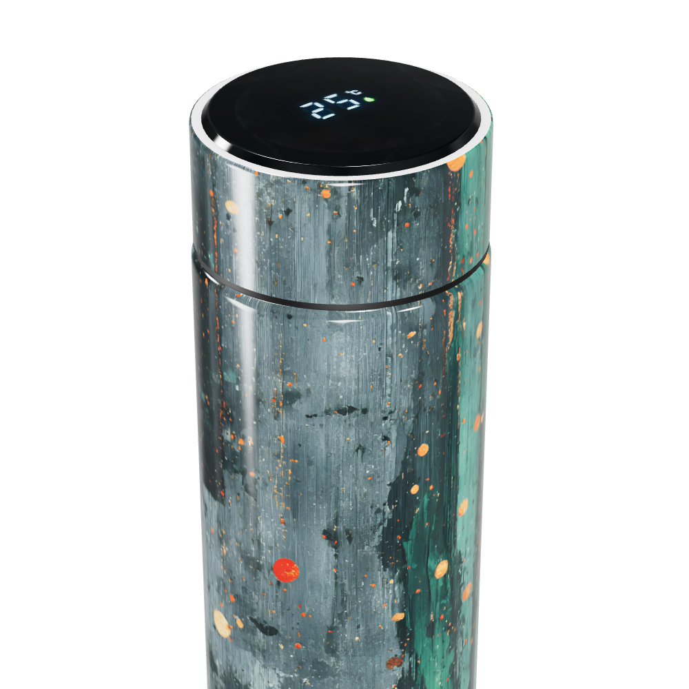 Garrafa Térmica Touch - Verde Marmorizada